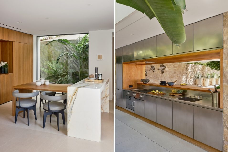 Cuisine Arclinea intérieure et extérieure Cannes Californie